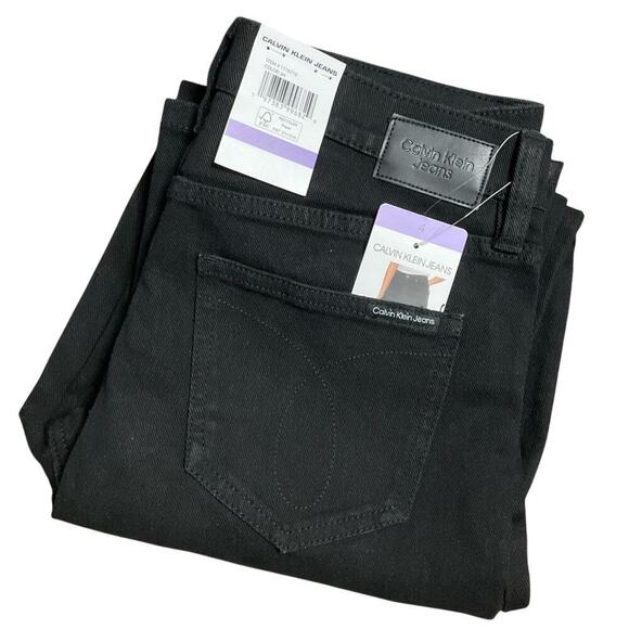 Calvin Klein Women's Jeans Black High Rise Stretch Size 4 NWT - Picture 6 of 12